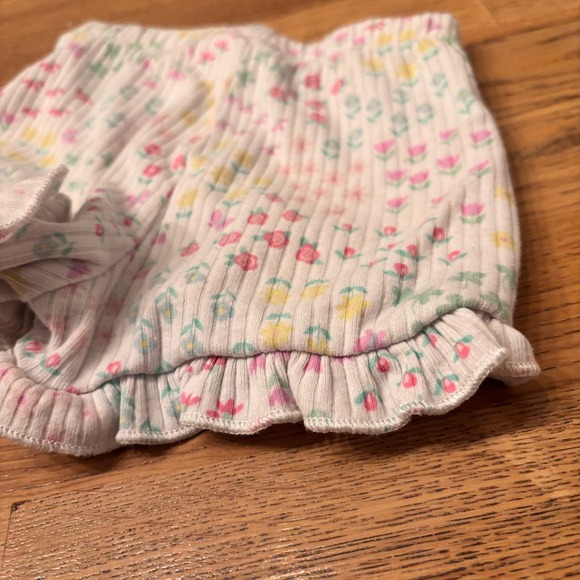 Little‎ Lass Baby Girls 12M Aqua Lace Flower top Ruffle Shorts Set Spring - Picture 7 of 11